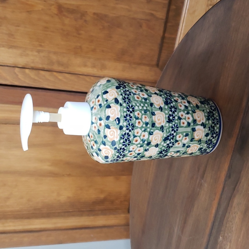 Polish Pottery Soap Pump